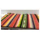 Wool Woven Serape Bed Covering K10C
