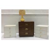 Three Small Office Storage And Lamp K9C
