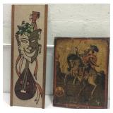 Two Vintage Pieces of Wall Art K15E
