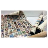 Three Sheets of Uncut Baseball Cards & More K8C