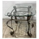 Glass Top Side Table M9B