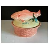 Ceramic Fish Themed Terrine Dish from Portugal