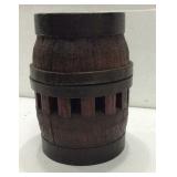 Heavy Antique Wood & Metal Cog K8B
