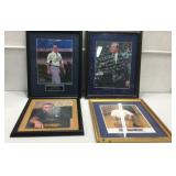 4 Signed College Coach Photographs K15F
