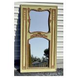 Nice Vintage Paint Decorated Wall Mirror U15D