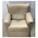 Natuzzi Leather Recliner Swivel Rocker U12B