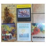5 Books - Sculpture & Watercolor Art Painting U10D