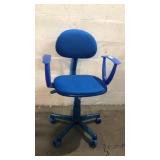 Adjustable Blue Office Chair Q8A