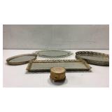 Mirrored Vintage Vanity Trays & More K8C