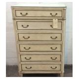Vtg. Richard Plumer 6 Drawer Vertical Dresser Y6