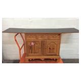 Thomasville Bar / Server Cabinet on Casters Y1