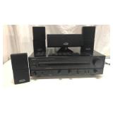 Denon Stereo Amplifier w/ 4 Speakers Q7G