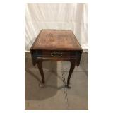 Drop Leaf Single Drawer Side Table Q8A