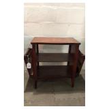 Vintage Wooden Magazine Rack Q8A