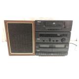 RCA CD/Cassette Player & Speaker Q7G
