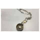 Sommelier Tasting Cup w/Peace Silver Dollar KJC