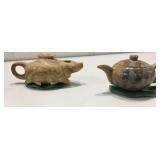 Jadeite Bowls and Stone Teapots K8D