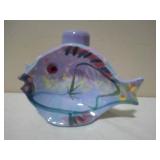 J. Rice Hand-Painted Double Sided Fish Bowl U10C