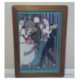 Vintage "La Dance" Litho By G. Barbier 1914 U10D