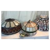 3 Stained Glass Overhead Lights Z9A
