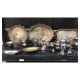 Huge Box of Silver Plate & Flatware Q8B