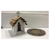 Wooden Vintage Church Birdhouse and More K7F