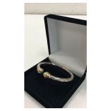 14K Gold & Sterling Cuff Bracelet KJC