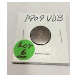 1909 Carded VDB Lincoln Wheat Cent K16A