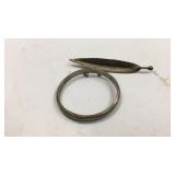 Sterling Silver  Bangle & Brooch MJC