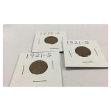 Three Carded Lincoln Cents M16A