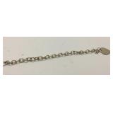 Tested Sterling Heart Charm Bracelet KJC