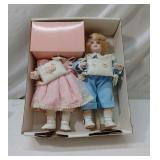 2 Moments Treasured Porcelain Dolls Q 12C