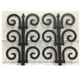 2 Cast Iron Decorative Wall Hangings K13B