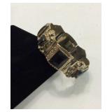 Taxco Sterling Bracelet with Onyx Accents KJC