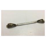 Vintage Sterling and Stretch Watchband KJC