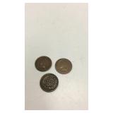 Three Indian Head Cents K16A