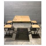 Yellow Folding Picnic Table R11B
