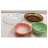 Fire King Bowls and Pie Plates M16E