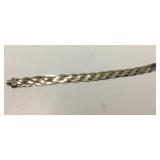 6" Woven Sterling Silver Bracelet KJC