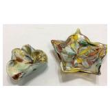 Two Pieces Vintage Art Glass K15B