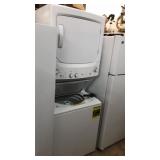 White GE Stack Washer Dryer W12A
