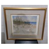 Fay Mack Beach Painting Signed Q15D