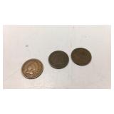Three Indian Head Cents M16A