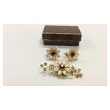 Vintage BN Earring & Pin Set KJC