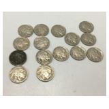 15 Full Date Buffalo Nickels M16A