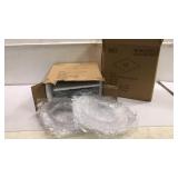 New! Two Boxes of Clear Plate  Chargers M
