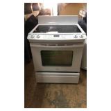 White Whirlpool Range w Glasstop Stove W9B