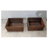 2 Decor Wooden Crates Q14H