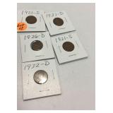 Five Carded Lincoln Cent K16A