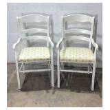 2 Italian White Chairs M